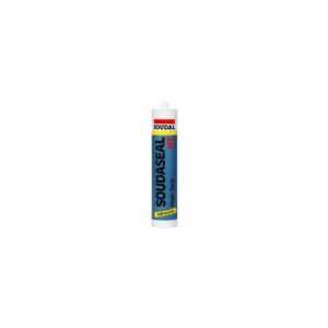 Cartucho de adhesivo de montaje Soudaseal HT High Tack de Soudal, diseñado para pegado de alta resistencia en construcción, carpintería y sellado de materiales diversos.